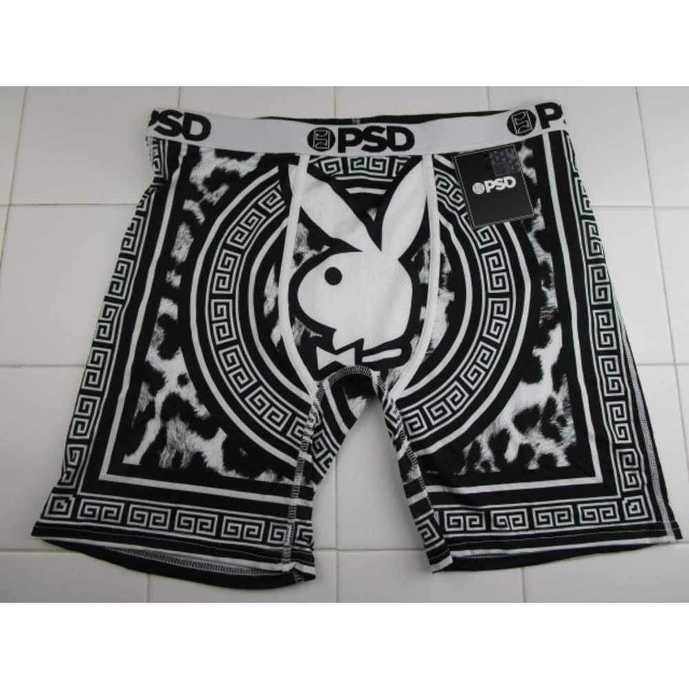PSD x Playboy White Bunny Playboy Cheetah X Men's XL Underwear Boxer Briefs